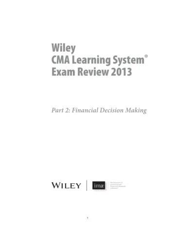 CMA Part 2 essay questions